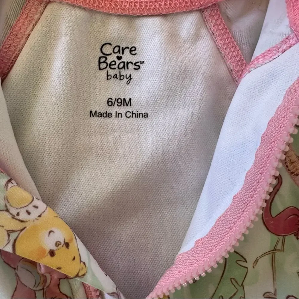 Care Bears One Piece Long Sleeves Swimsuit UPF 50+ Size 6/9 Months